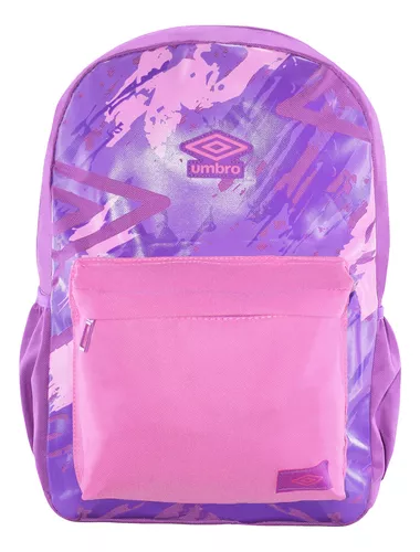 Umbro Mochila Escolar Diseño Sport Bolsa Frente Mujer 90582 Color Morado