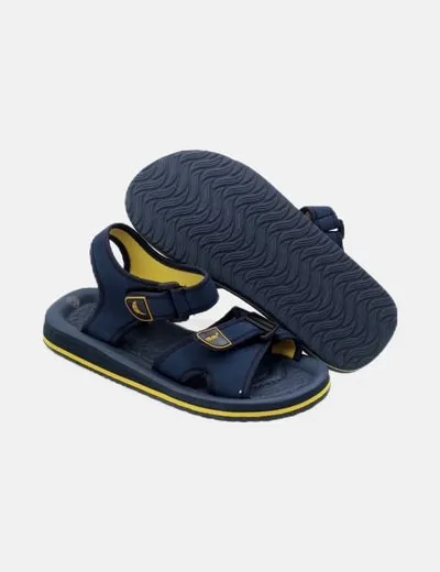 Velero Sandalia azul marino plana