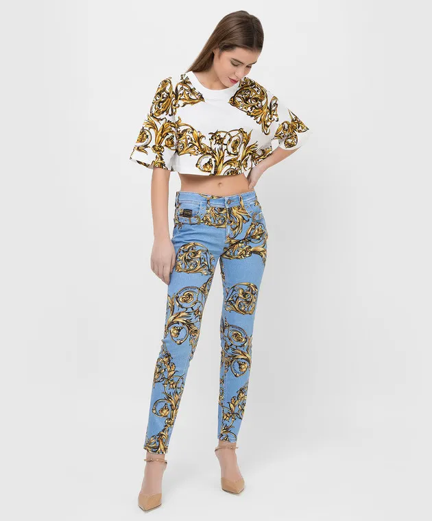 Versace Jeans Couture Jeans in Regalia Baroque print