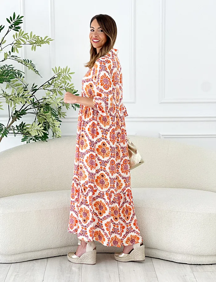 Vestido Alhambra naranja