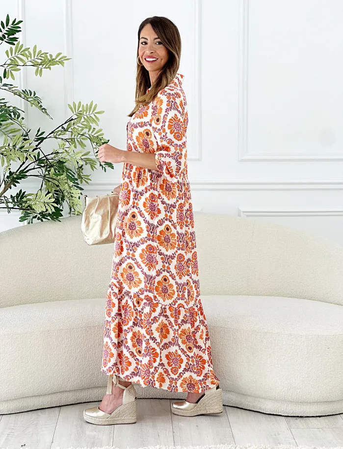 Vestido Alhambra naranja