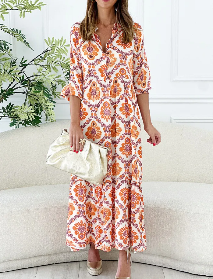 Vestido Alhambra naranja