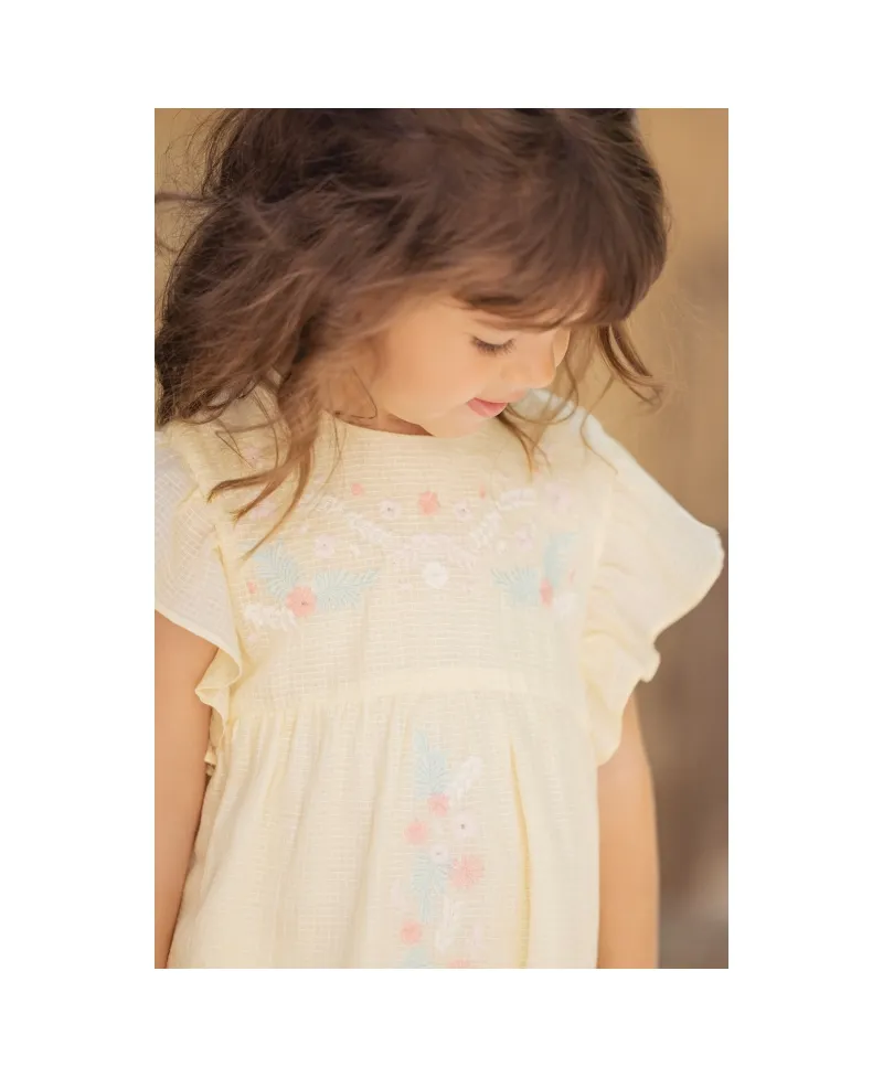 Vestido Bebé Niña TARTINE ET CHOCOLAT Mimosa Bordado