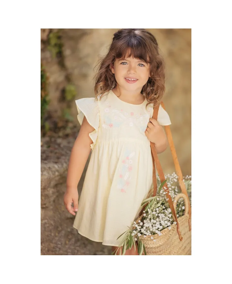 Vestido Bebé Niña TARTINE ET CHOCOLAT Mimosa Bordado