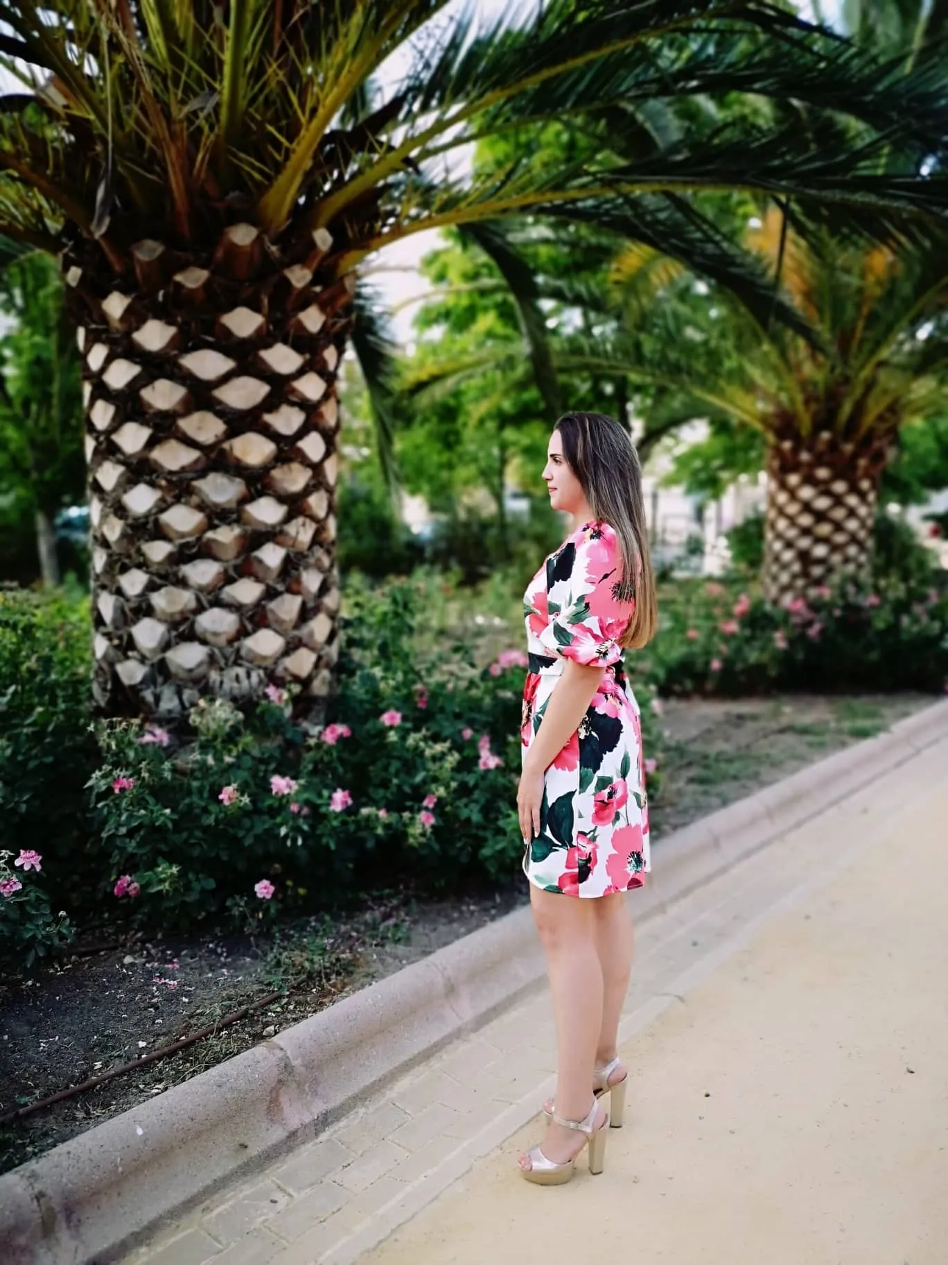 Vestido con manga abullonada