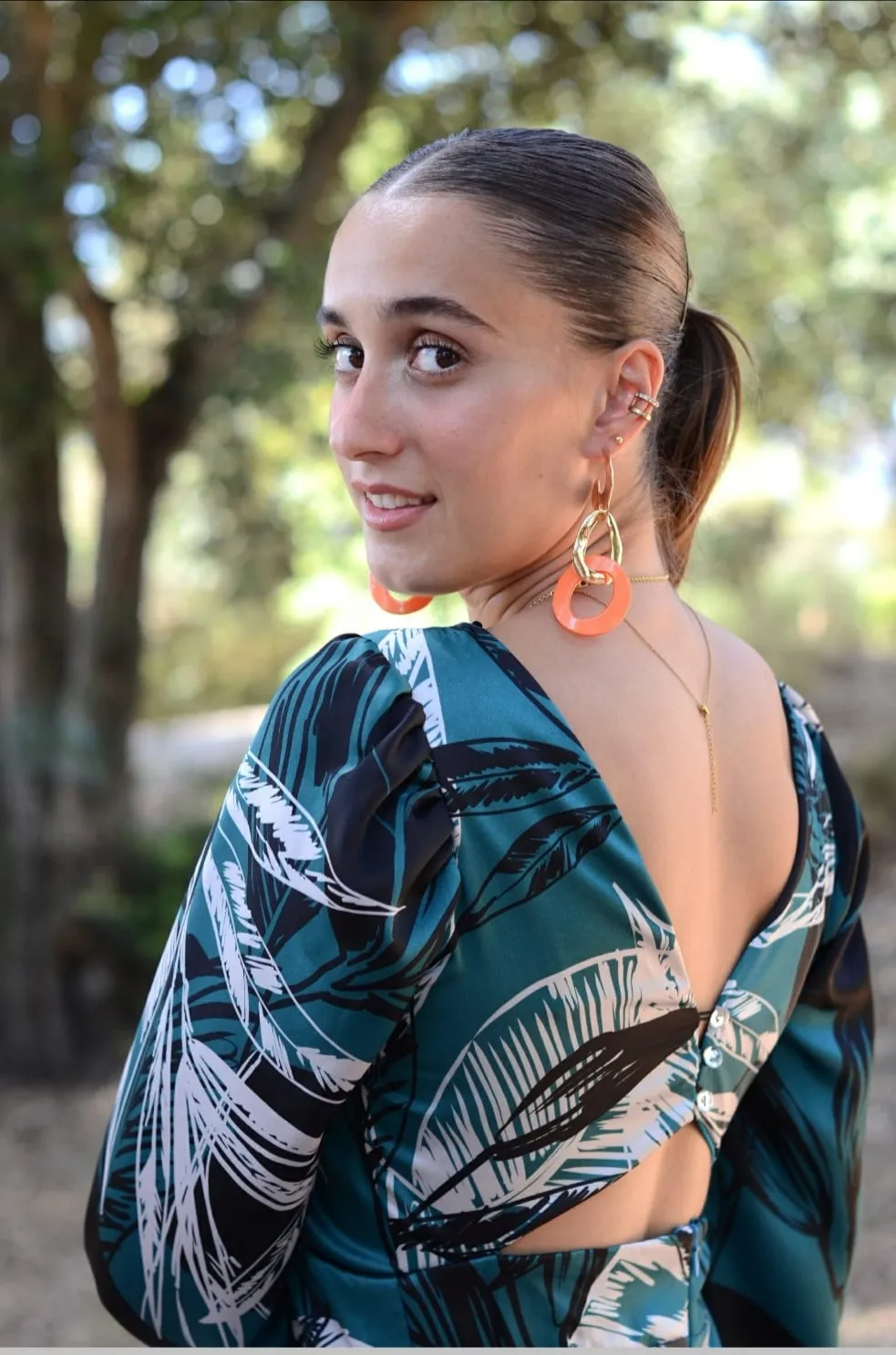 Vestido kimono estampado