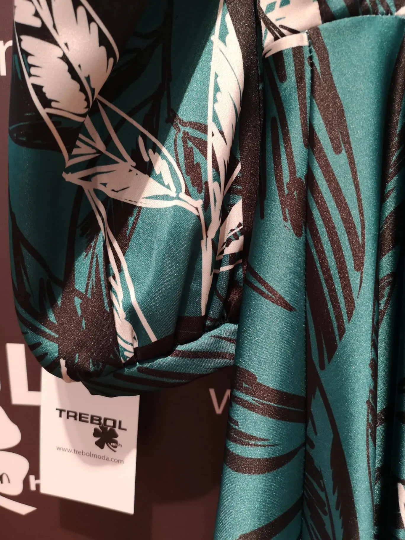 Vestido kimono estampado