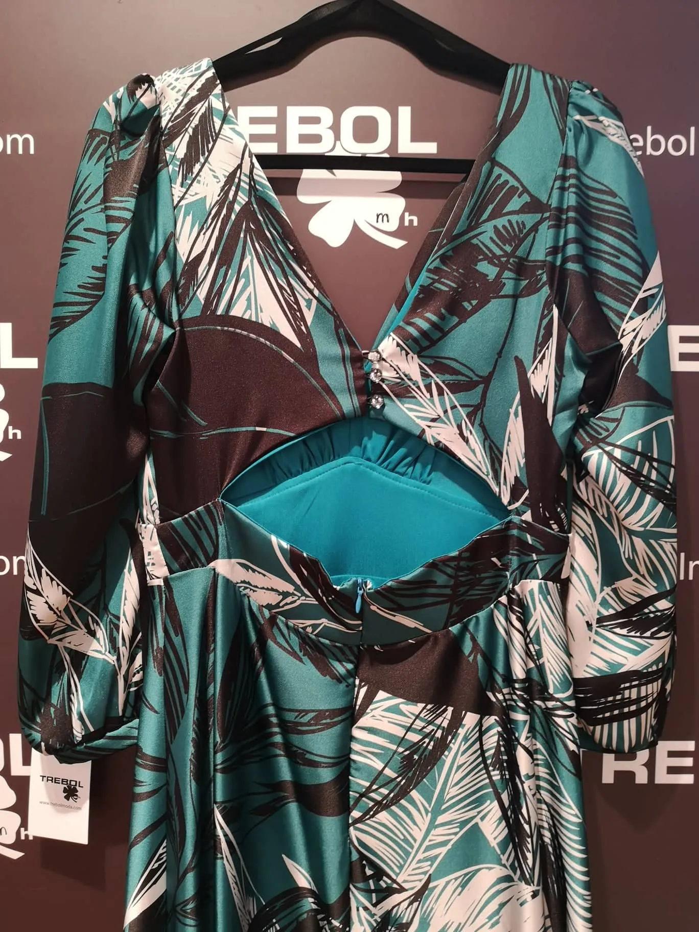 Vestido kimono estampado