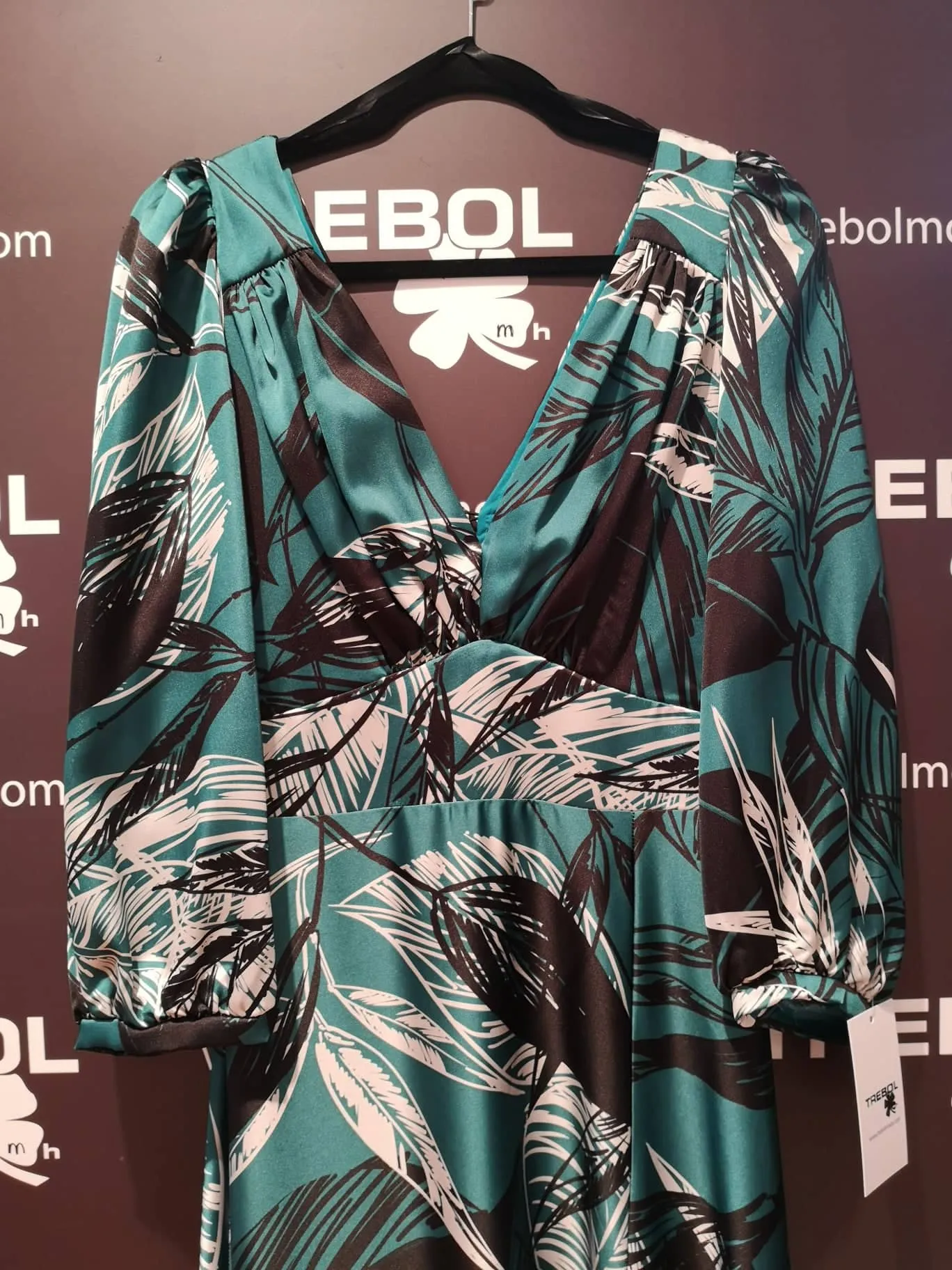 Vestido kimono estampado