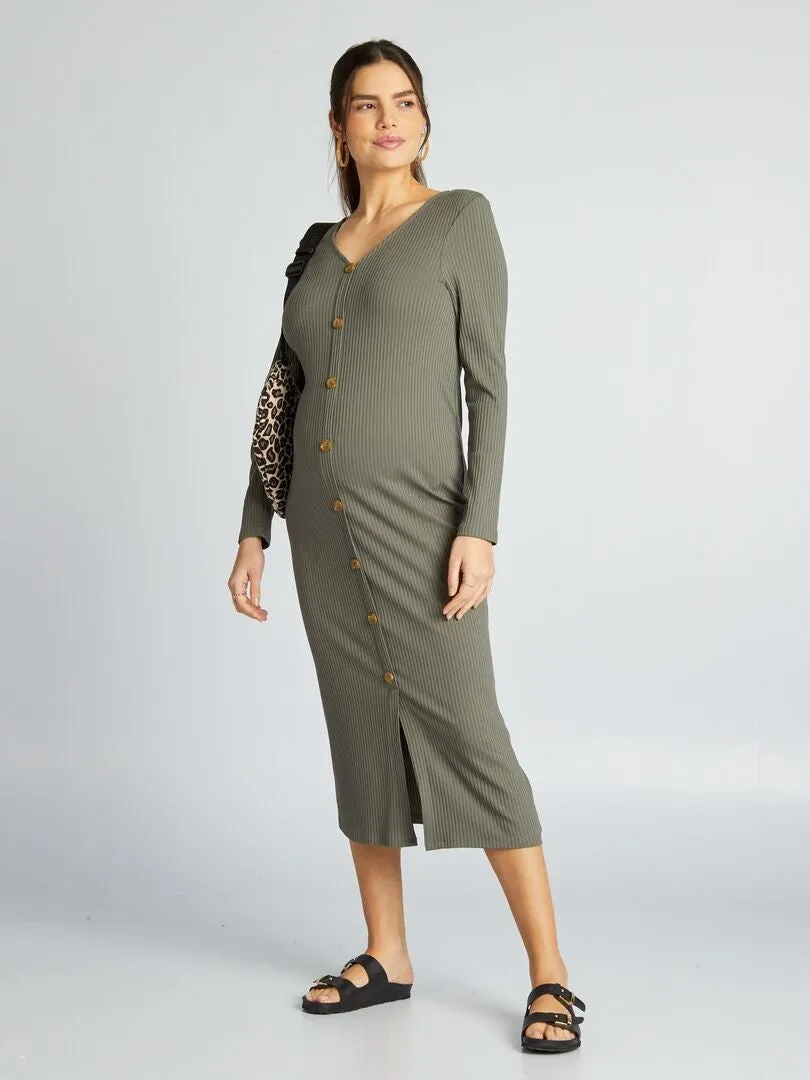 VESTIDO PREMAMá DE PUNTO DE CANALé  VERDE
