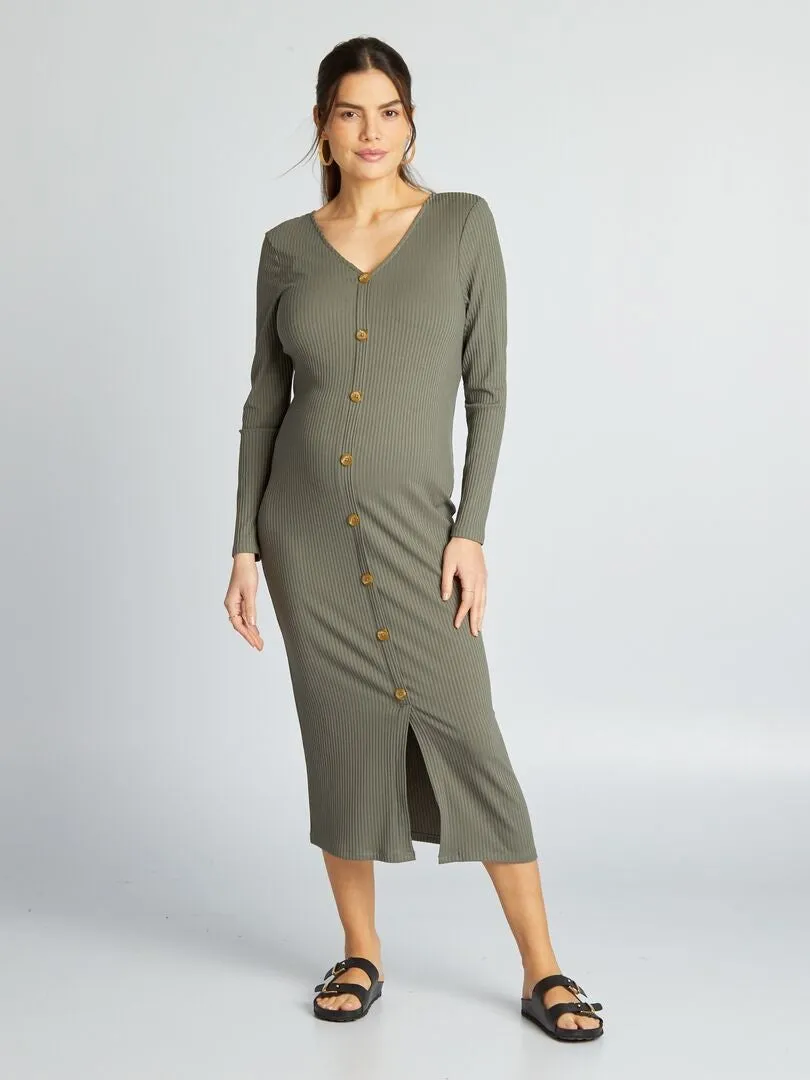 VESTIDO PREMAMá DE PUNTO DE CANALé  VERDE