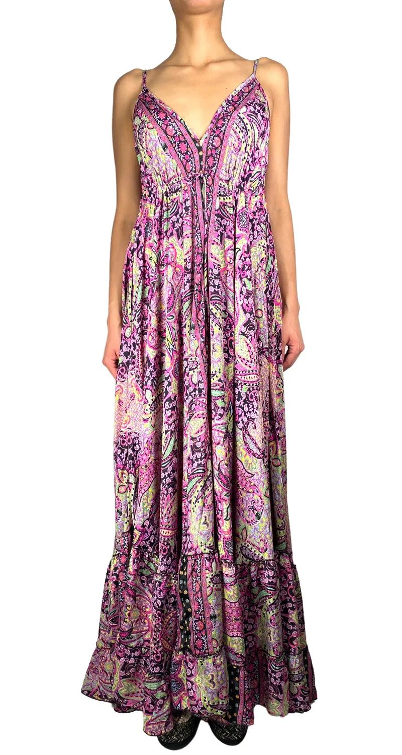 VINTAGE Wrap Dress Seda Paisley