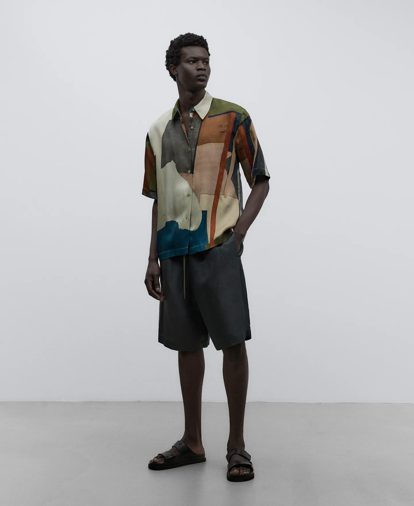 Viscose multicoloured shirt