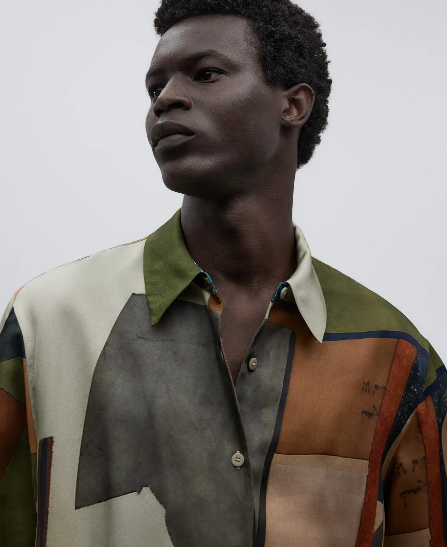 Viscose multicoloured shirt