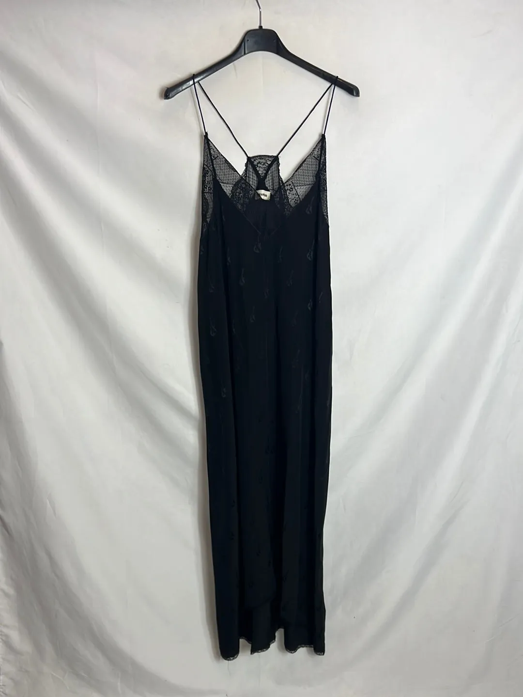 ZADIG&VOLTAIRE . Vestido midi seda estampado. TS