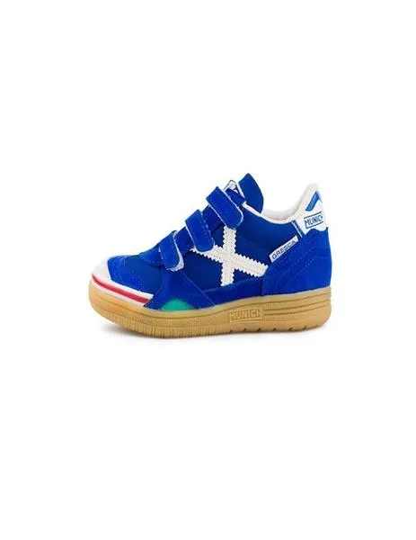Zapatilla Fútbol Sala Munich  Gresca Kid  Azul