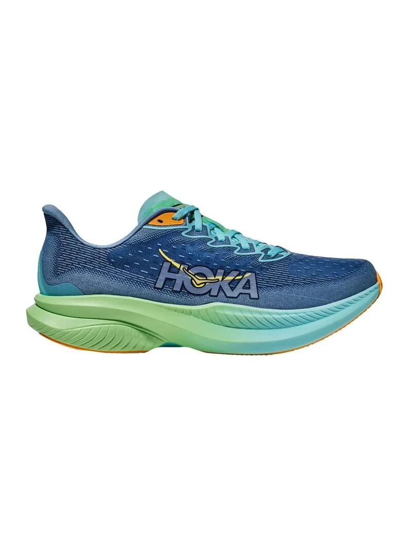 Zapatilla Hombre Hoka Mach 6 Azul/Verde