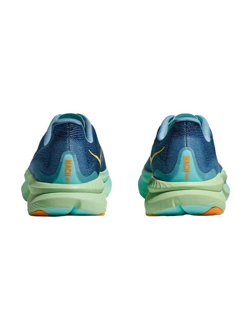 Zapatilla Hombre Hoka Mach 6 Azul/Verde