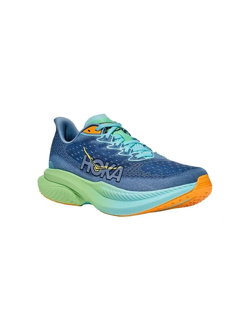 Zapatilla Hombre Hoka Mach 6 Azul/Verde