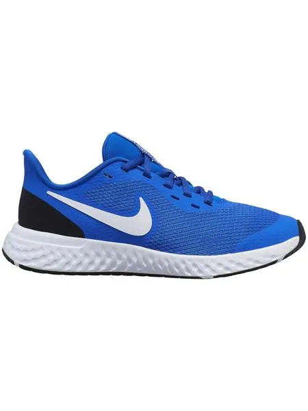 zapatilla nike revolution 5 (gs) azul niño