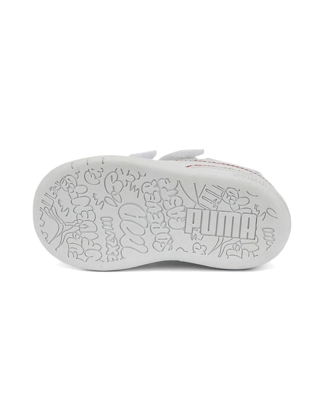 Zapatilla Niñ@ Puma Multiflex Blanca Rojo Azul