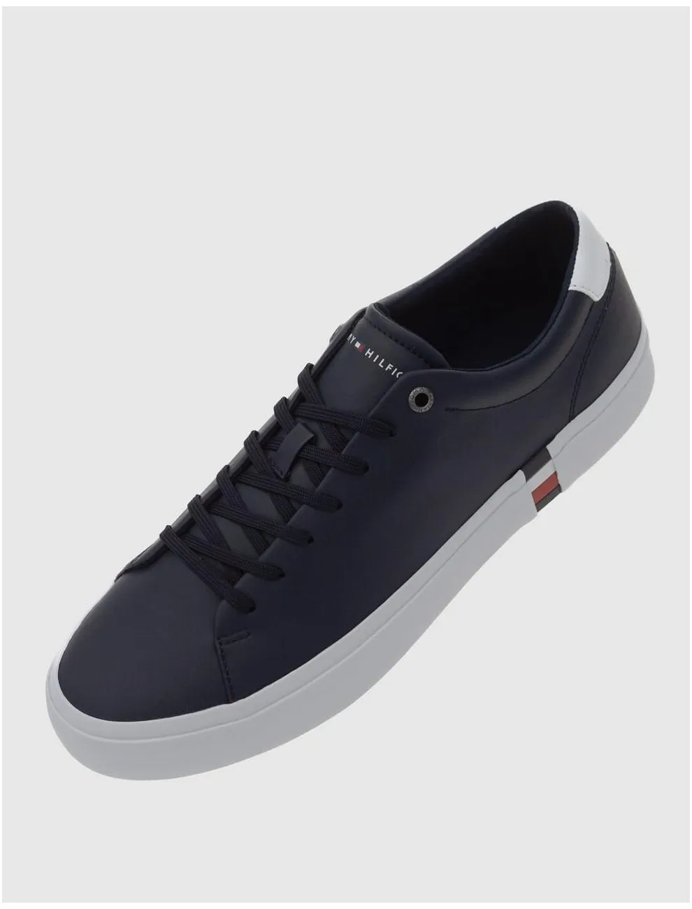 Zapatilla Tommy Hilfiger Corporate Leather Detail Azul