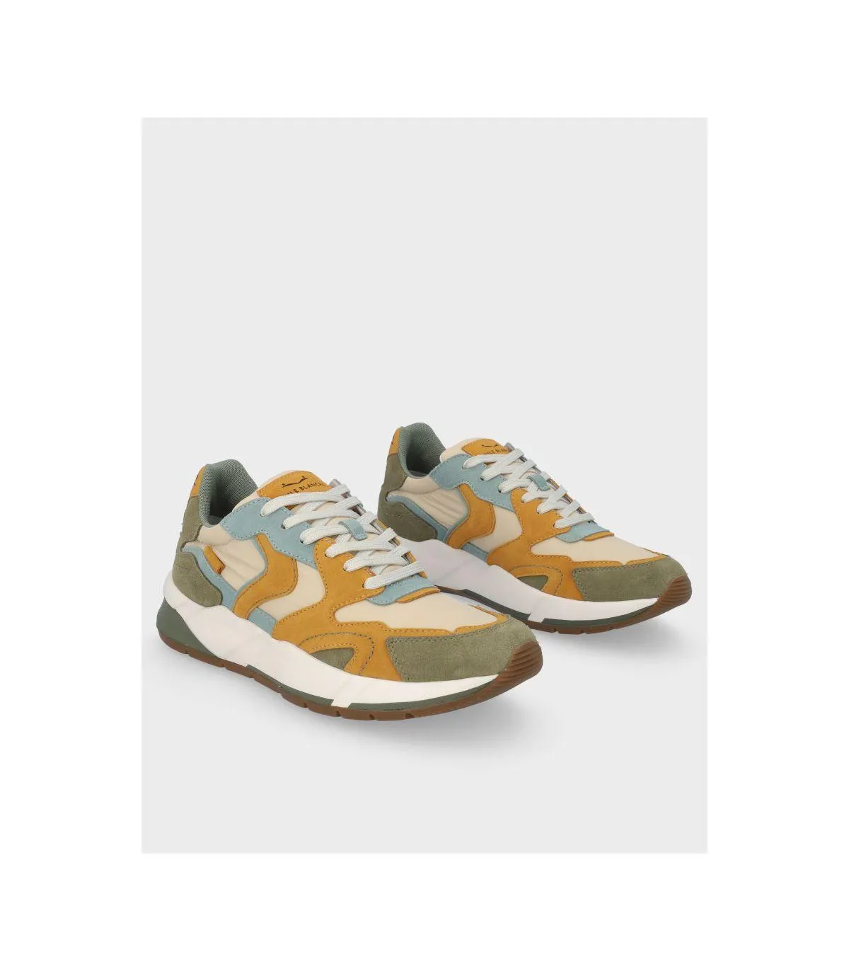 ZAPATILLA VOILE BLANCHE CLUB 19 ARMY GREENMUSTARDBEIGE