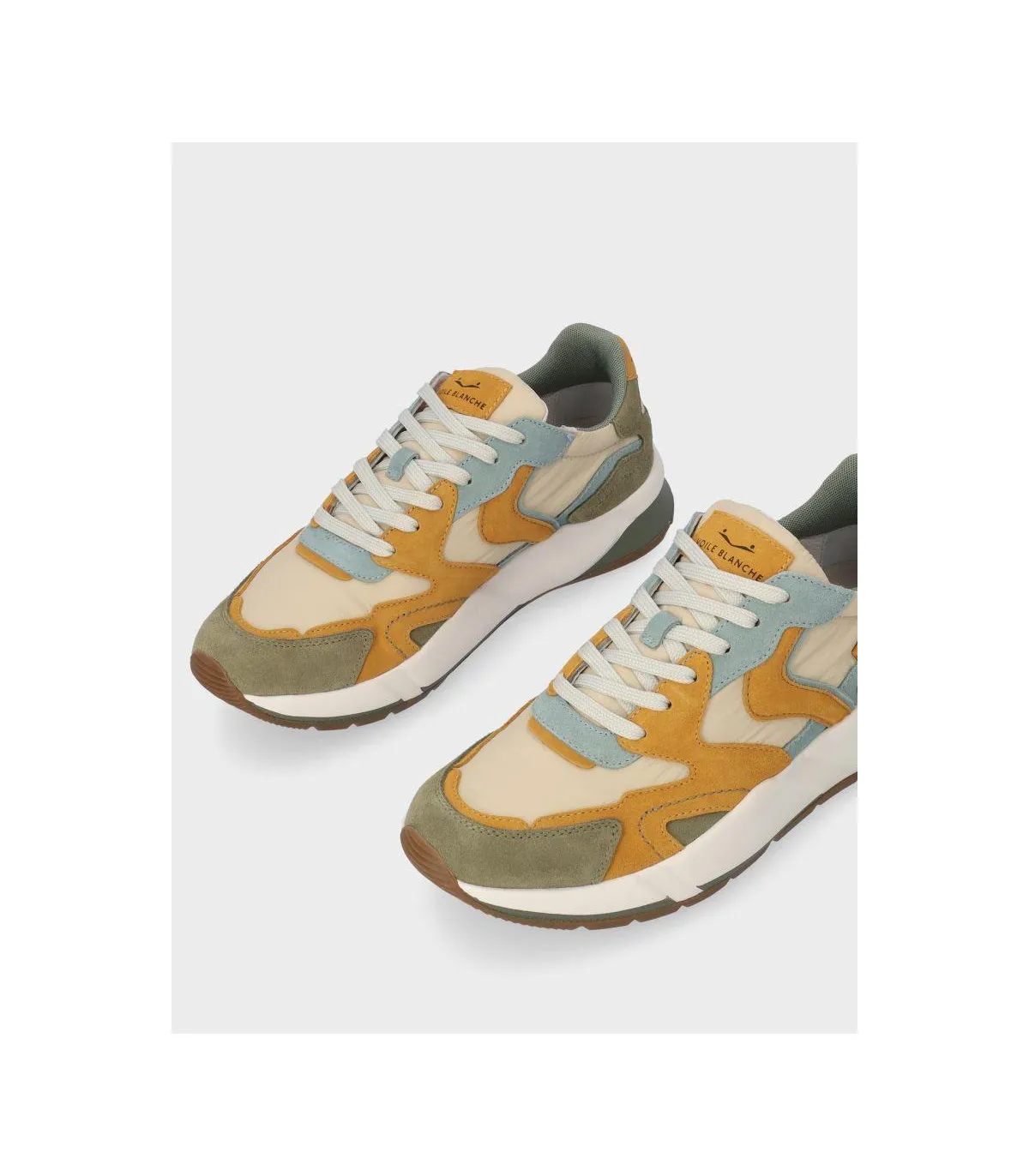 ZAPATILLA VOILE BLANCHE CLUB 19 ARMY GREENMUSTARDBEIGE