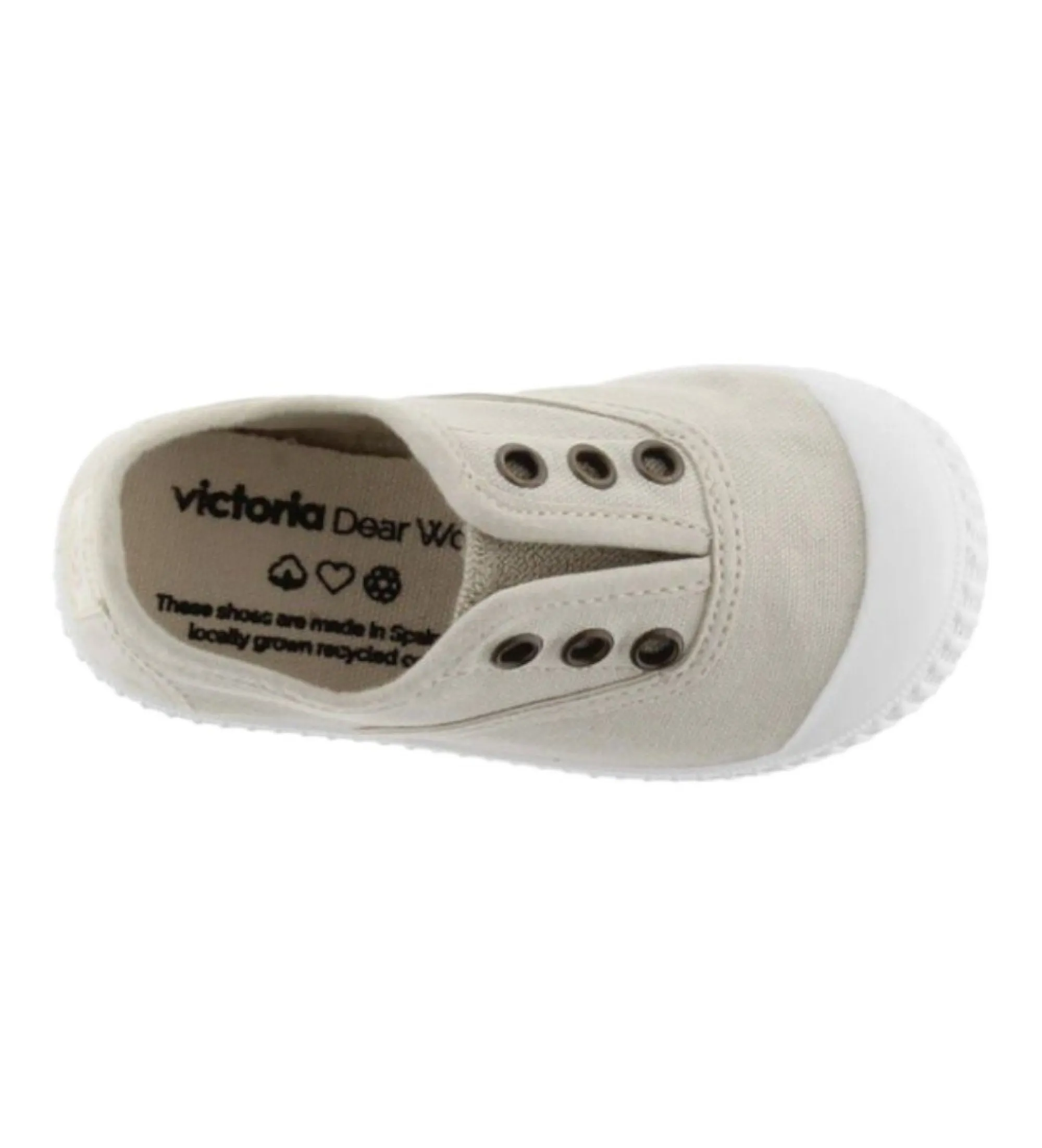 Zapatillas 1915 Inglesa beige, blanco roto