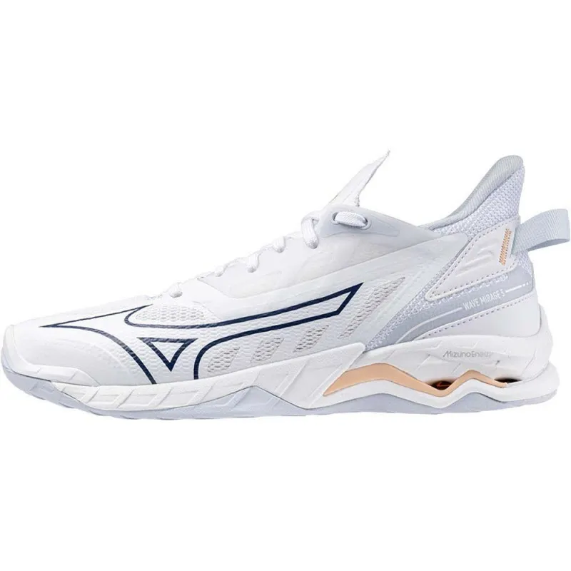 ZAPATILLAS BALONMANOVOLEY MIZUNO WAVE MIRAGE 5 BLANCO MUJER