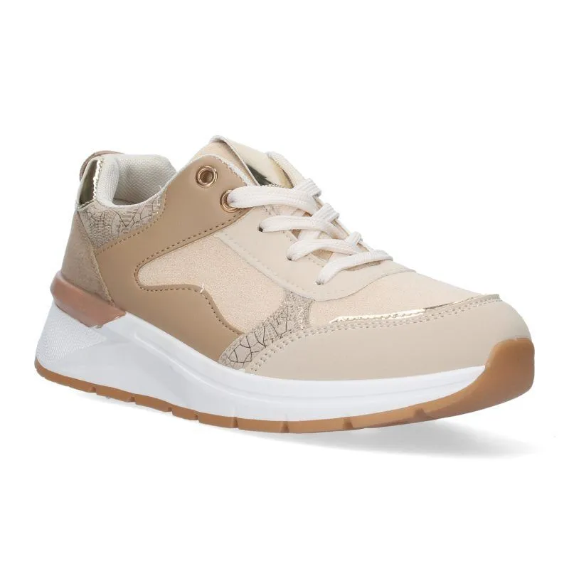 ZAPATILLAS CASUAL MUJER BEIGE ZZ109