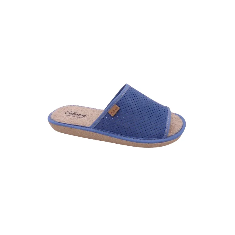 Zapatillas de casa para mujer de verano en microfibra picada, planta acolchada