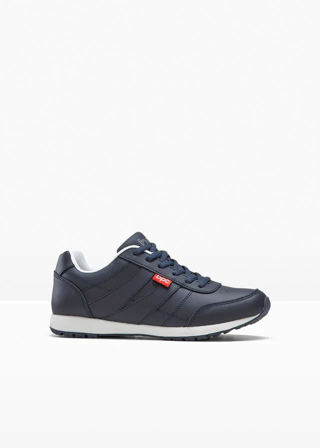 Zapatillas de piel Azul oscuro