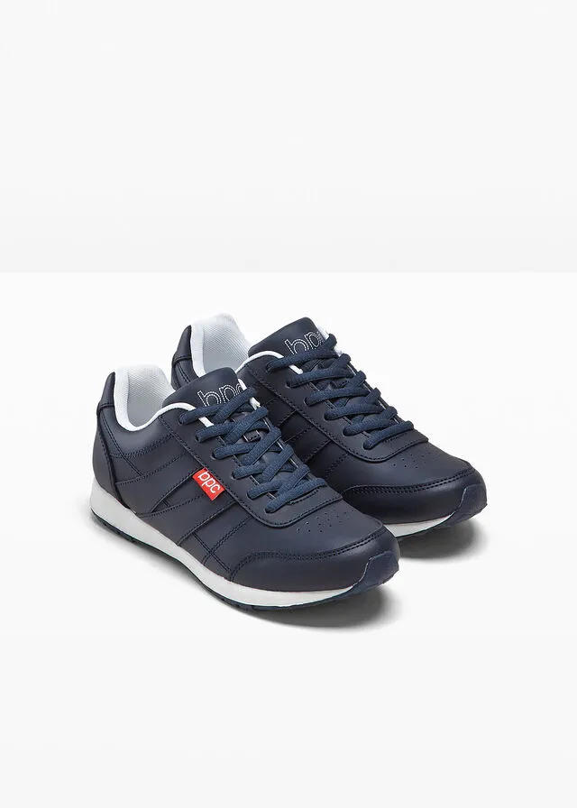 Zapatillas de piel Azul oscuro