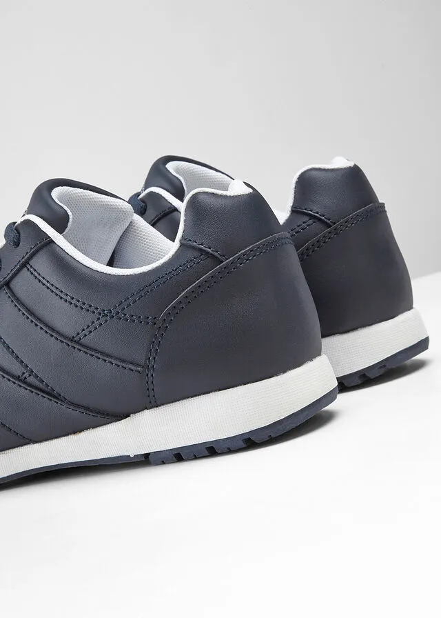 Zapatillas de piel Azul oscuro