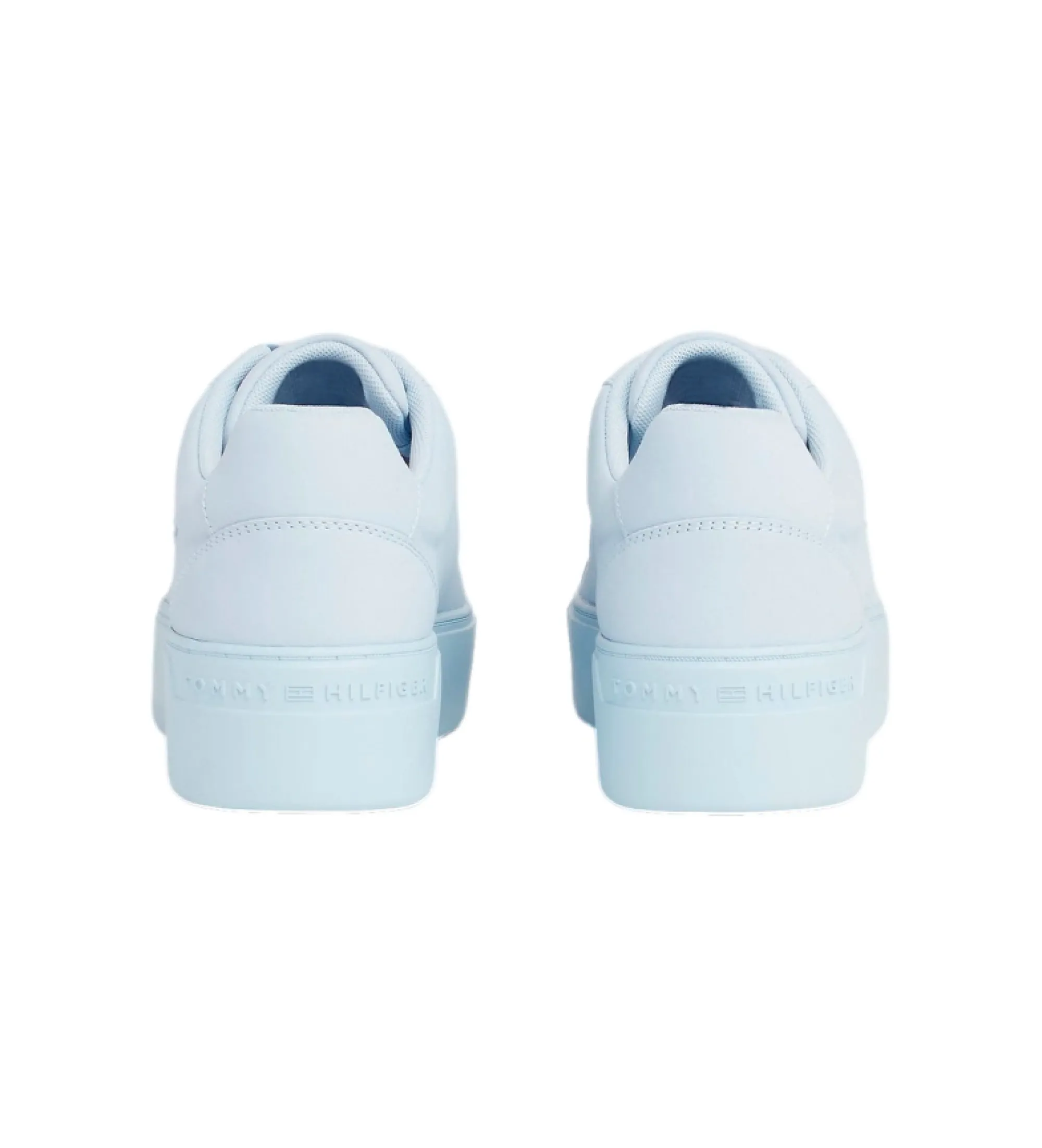 Zapatillas de Piel Plataforma  azul