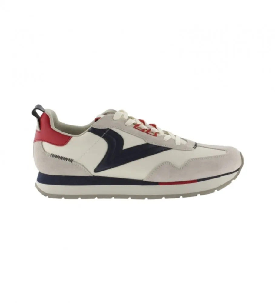 Zapatillas de piel Retro Jogger beige