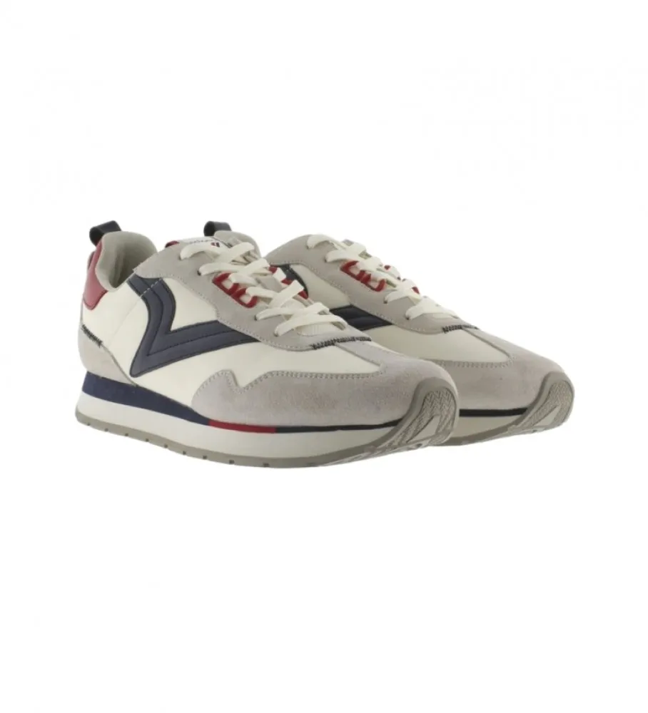 Zapatillas de piel Retro Jogger beige