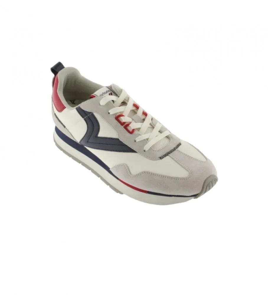 Zapatillas de piel Retro Jogger beige