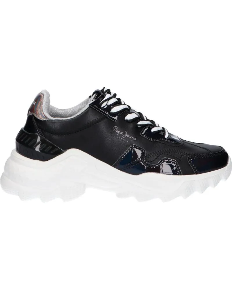 Zapatillas deporte de Mujer PEPE JEANS PLS31224 ECCLES CROCO 999 BLACK