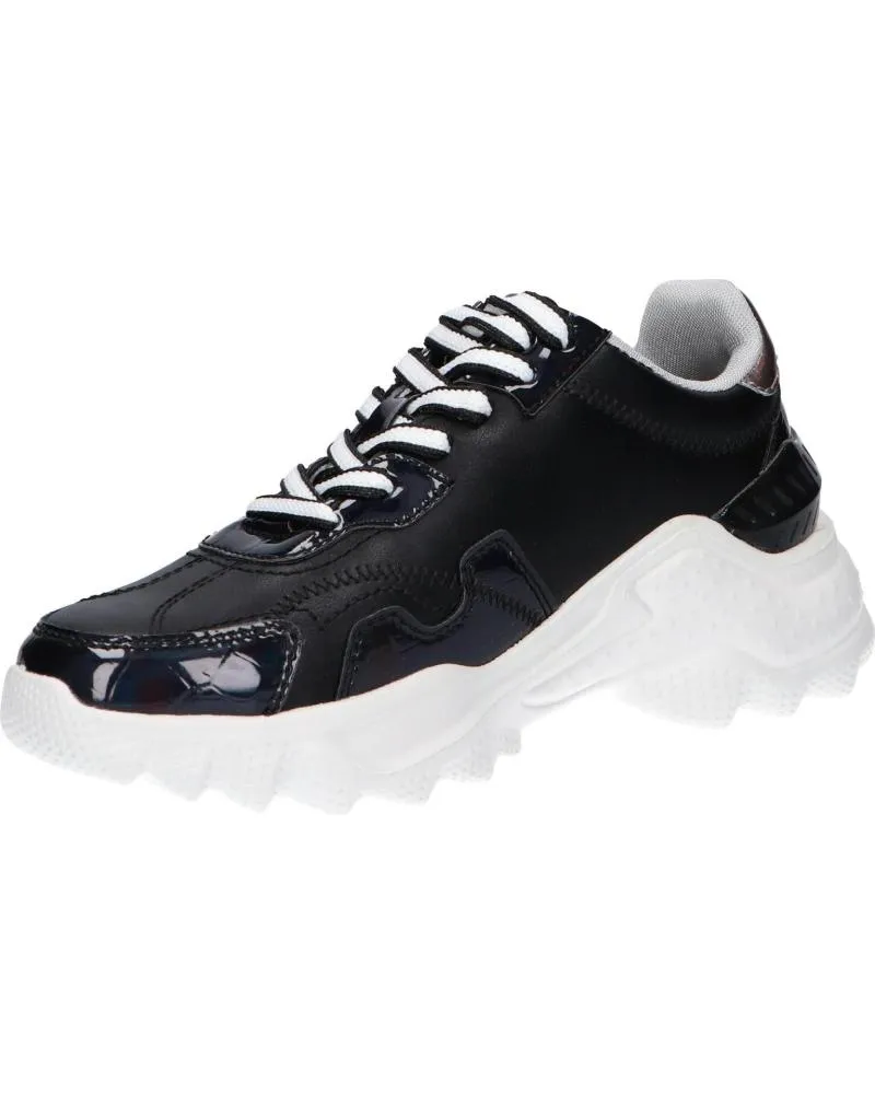 Zapatillas deporte de Mujer PEPE JEANS PLS31224 ECCLES CROCO 999 BLACK