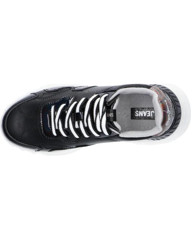 Zapatillas deporte de Mujer PEPE JEANS PLS31224 ECCLES CROCO 999 BLACK