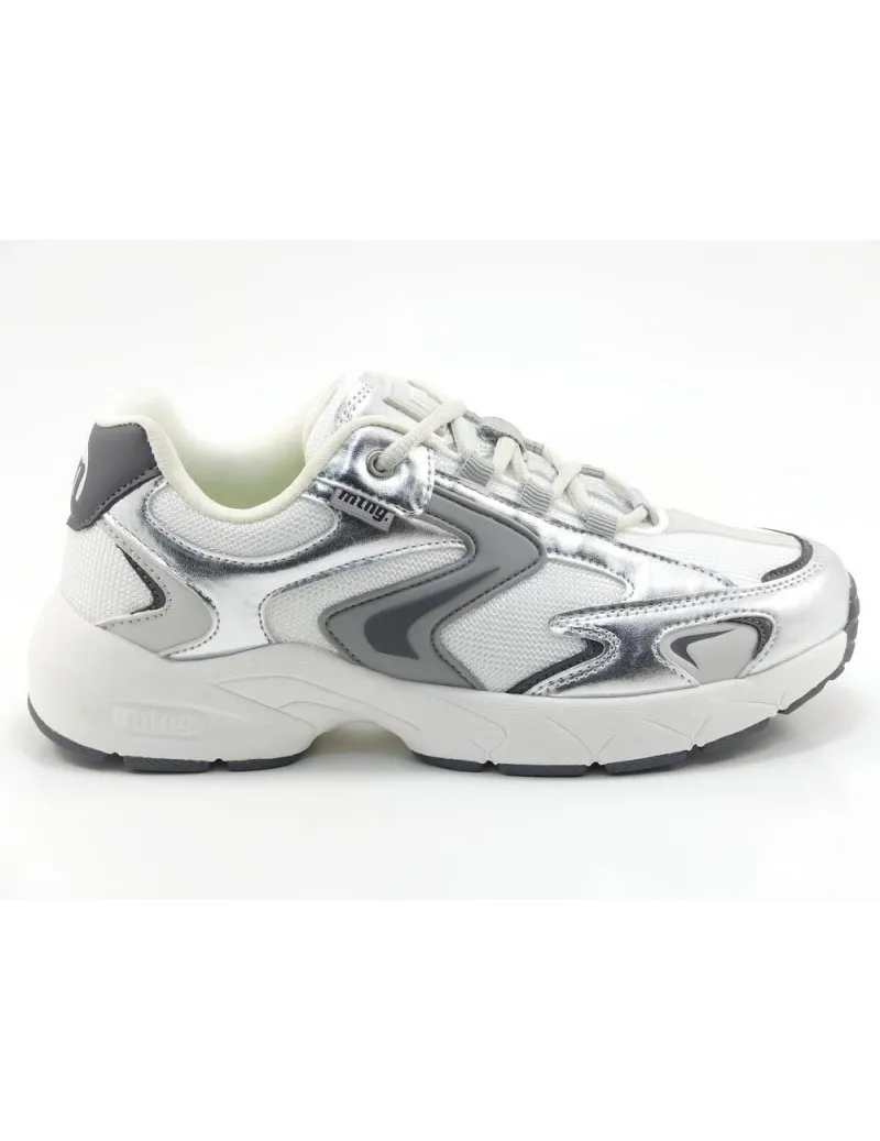 Zapatillas Deportiva Plata Mustang 60831
