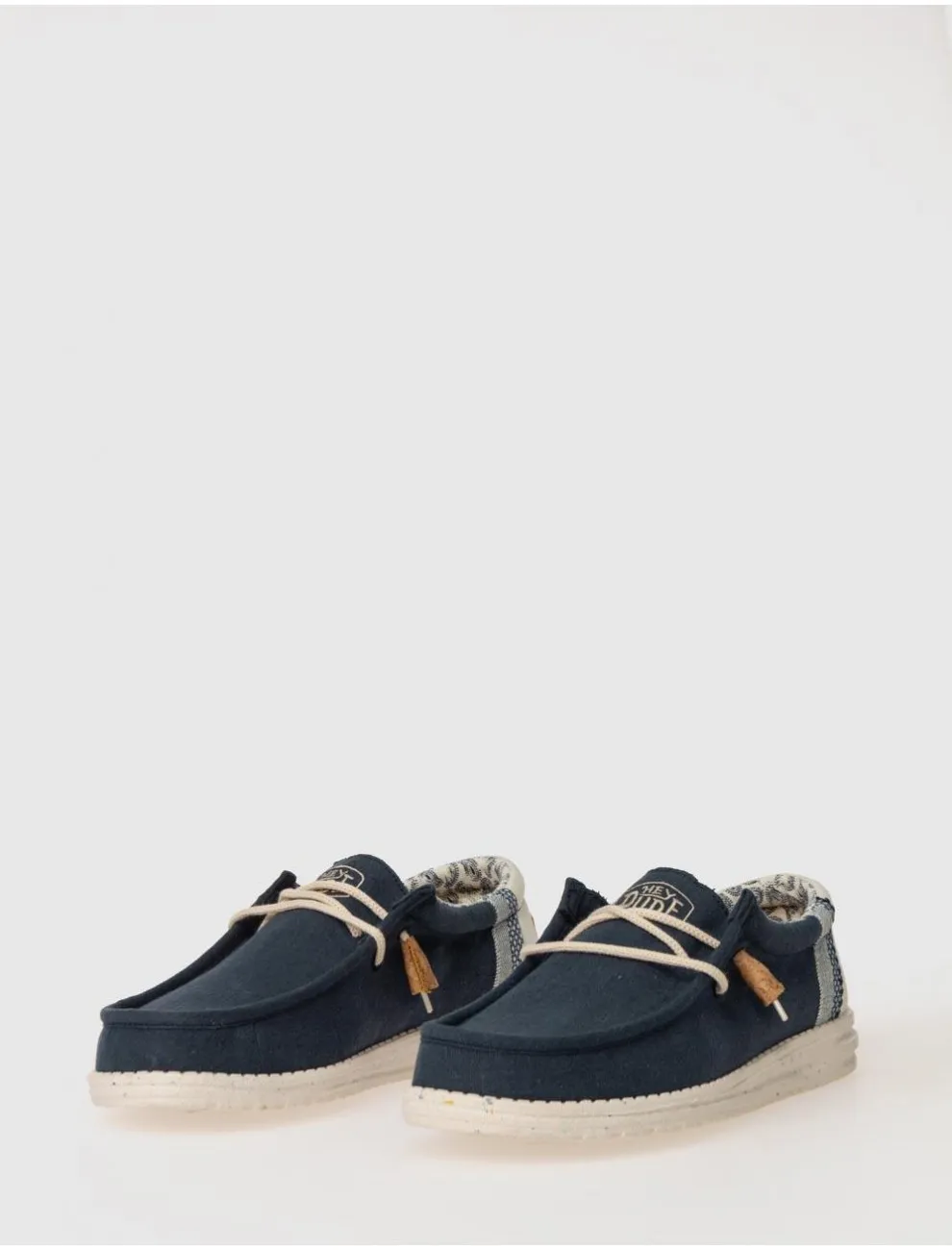Zapatillas Dude Wallylinnen Natural Azul
