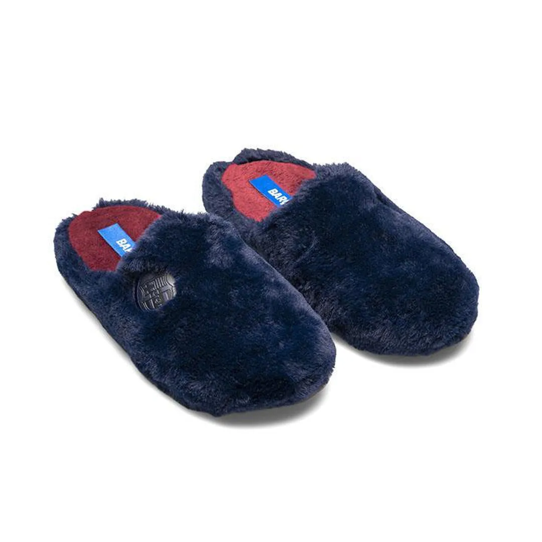 Zapatillas FC Barcelona Azul Suatex Pelo Largo