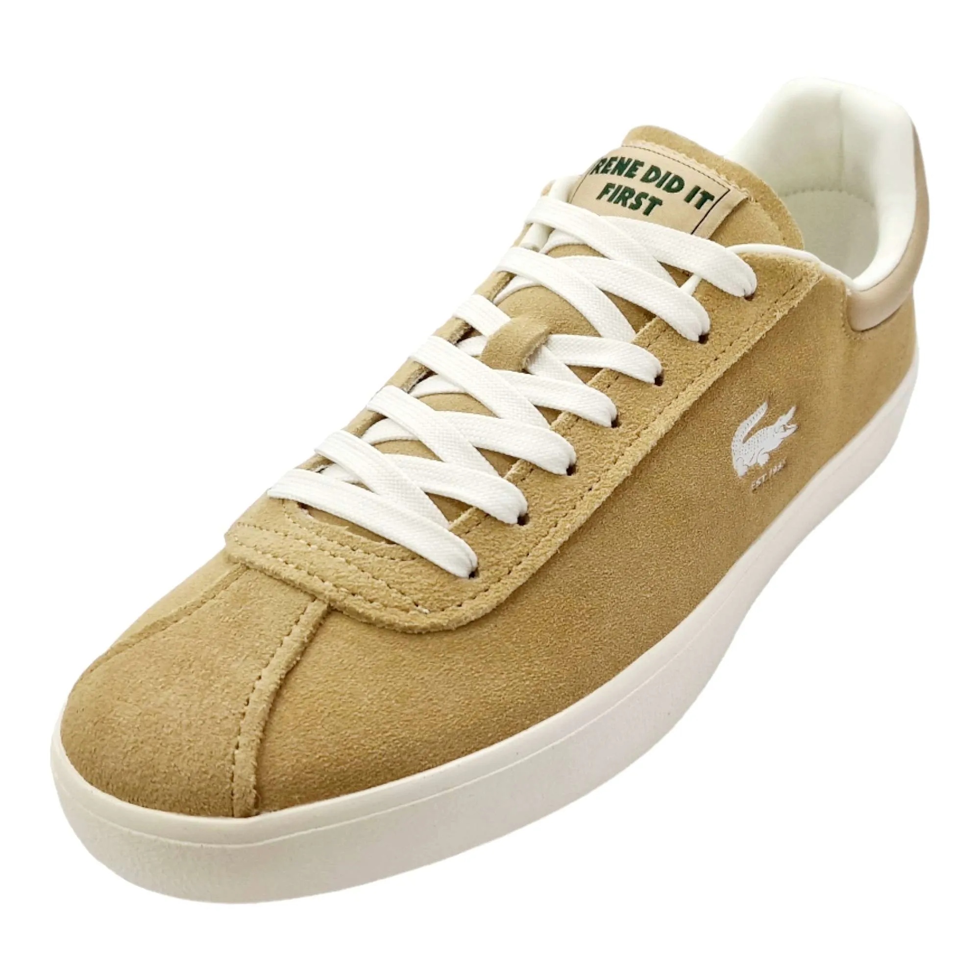 ZAPATILLAS LACOSTE HOMBRE BASSEHOT 124 BEIGE