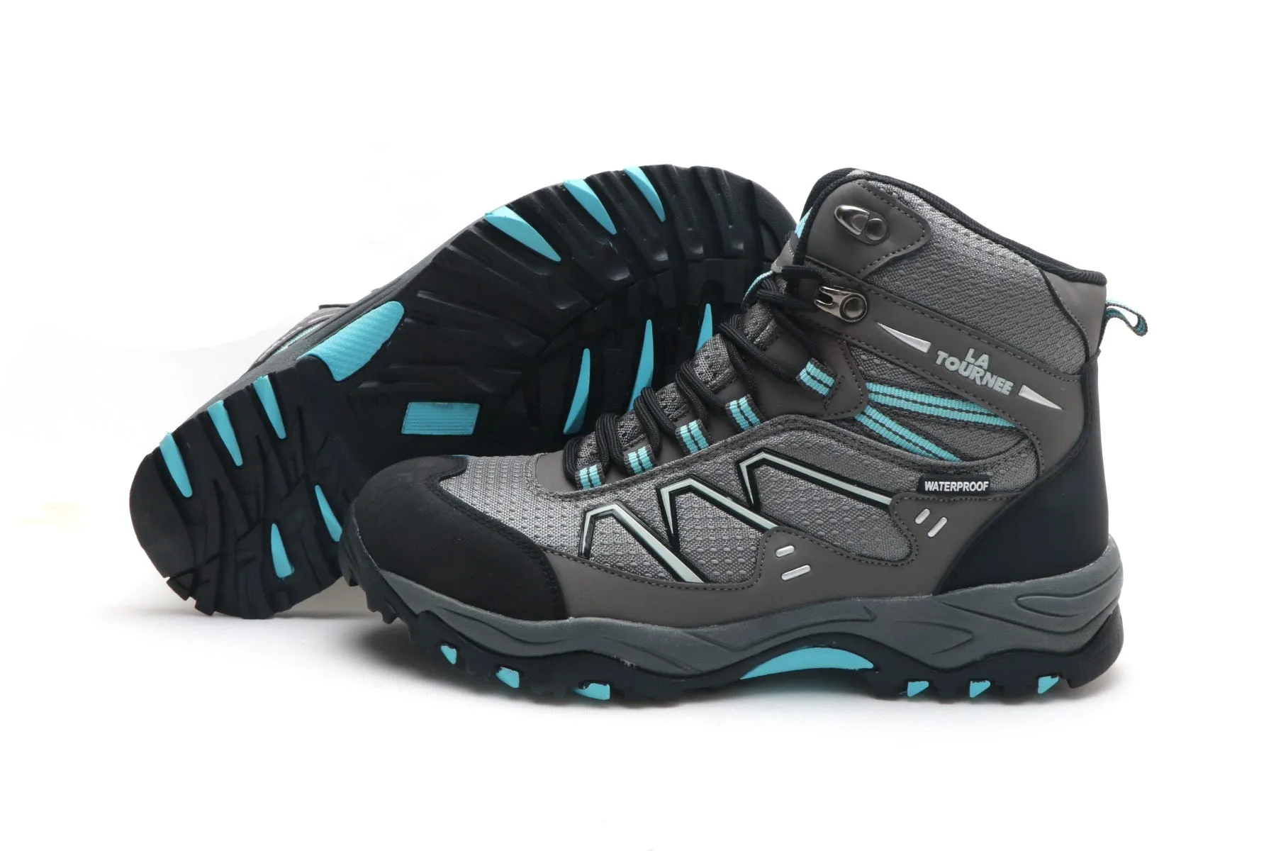 Zapatillas Outdoor Mujer La Tournee High Cut Gris 