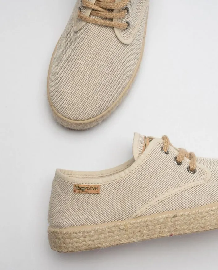 Zapatillas tipo blucher beige TINEO NATURAL