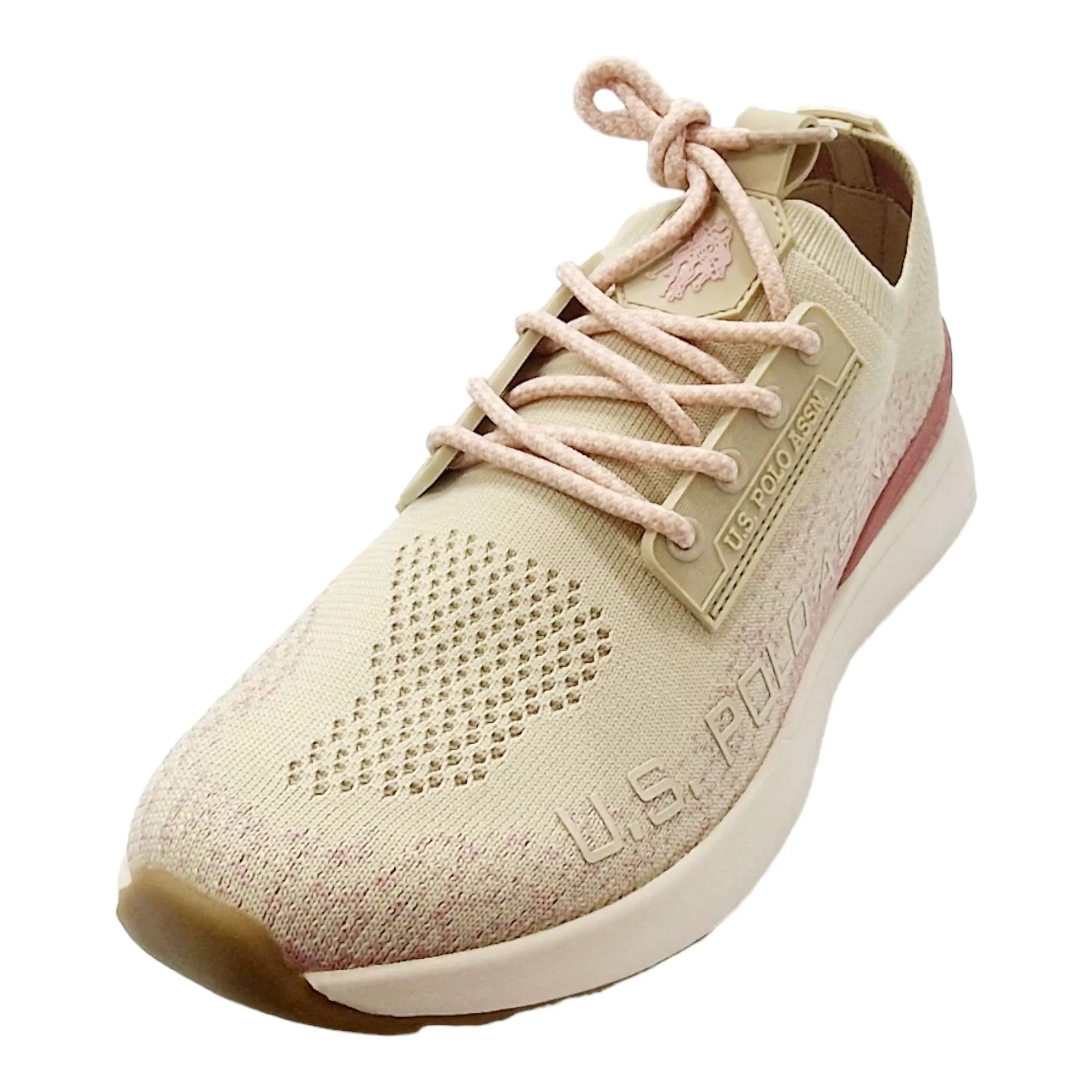 ZAPATILLAS US POLO ASSN MUJER MEMORY FOAM BEIGE BEIGE