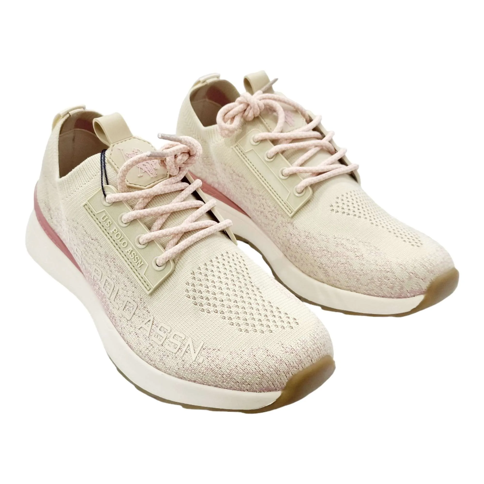 ZAPATILLAS US POLO ASSN MUJER MEMORY FOAM BEIGE BEIGE